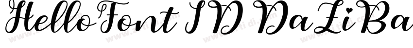 HelloFont ID DaZiBao字体转换